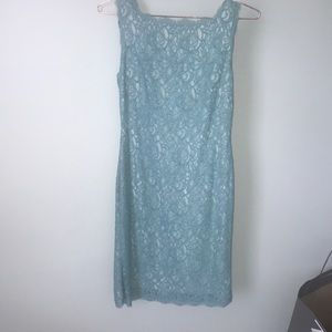 Robin egg blue formal dress